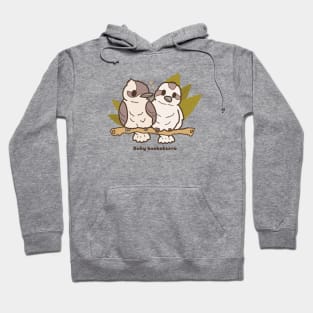 Cute Baby Kookaburra Bird Illustration Drawing Hoodie